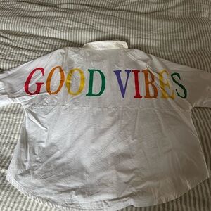 Good Vibes Button Down